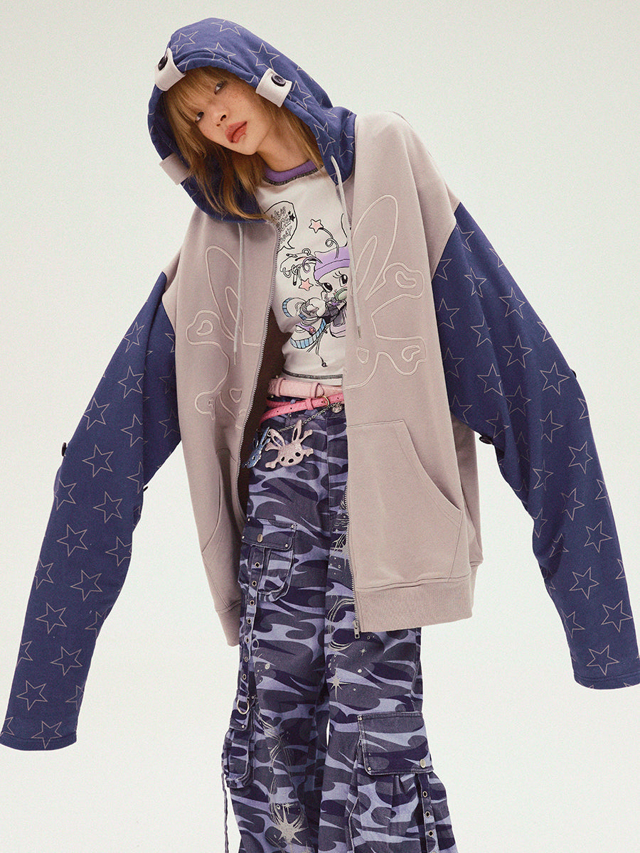 人気大割引 OVERSIZED STAR HOODIE CFierce – トップス