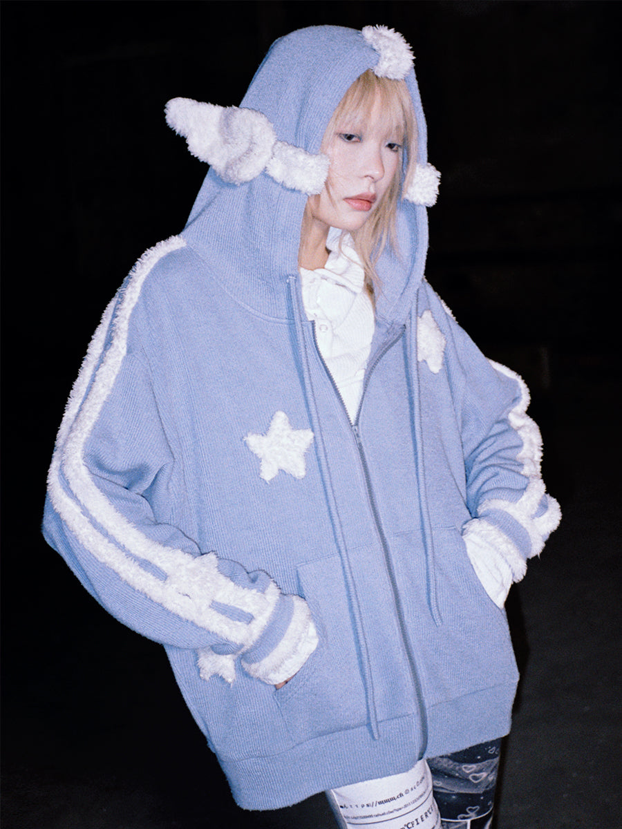 Blue sales angel hoodie