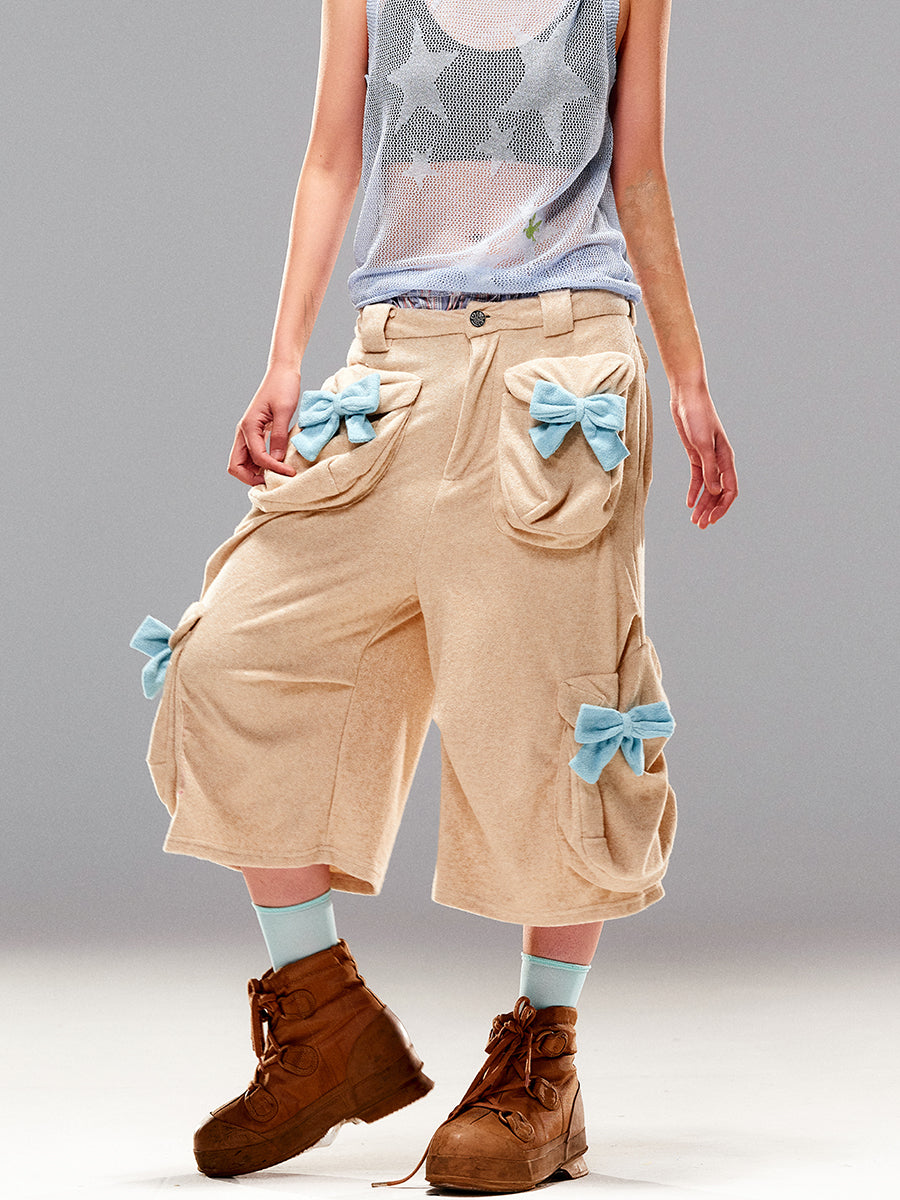 パンツ CFIERCE Towel Ribbon Short Pan ts TOWEL SHORTS – CFierce