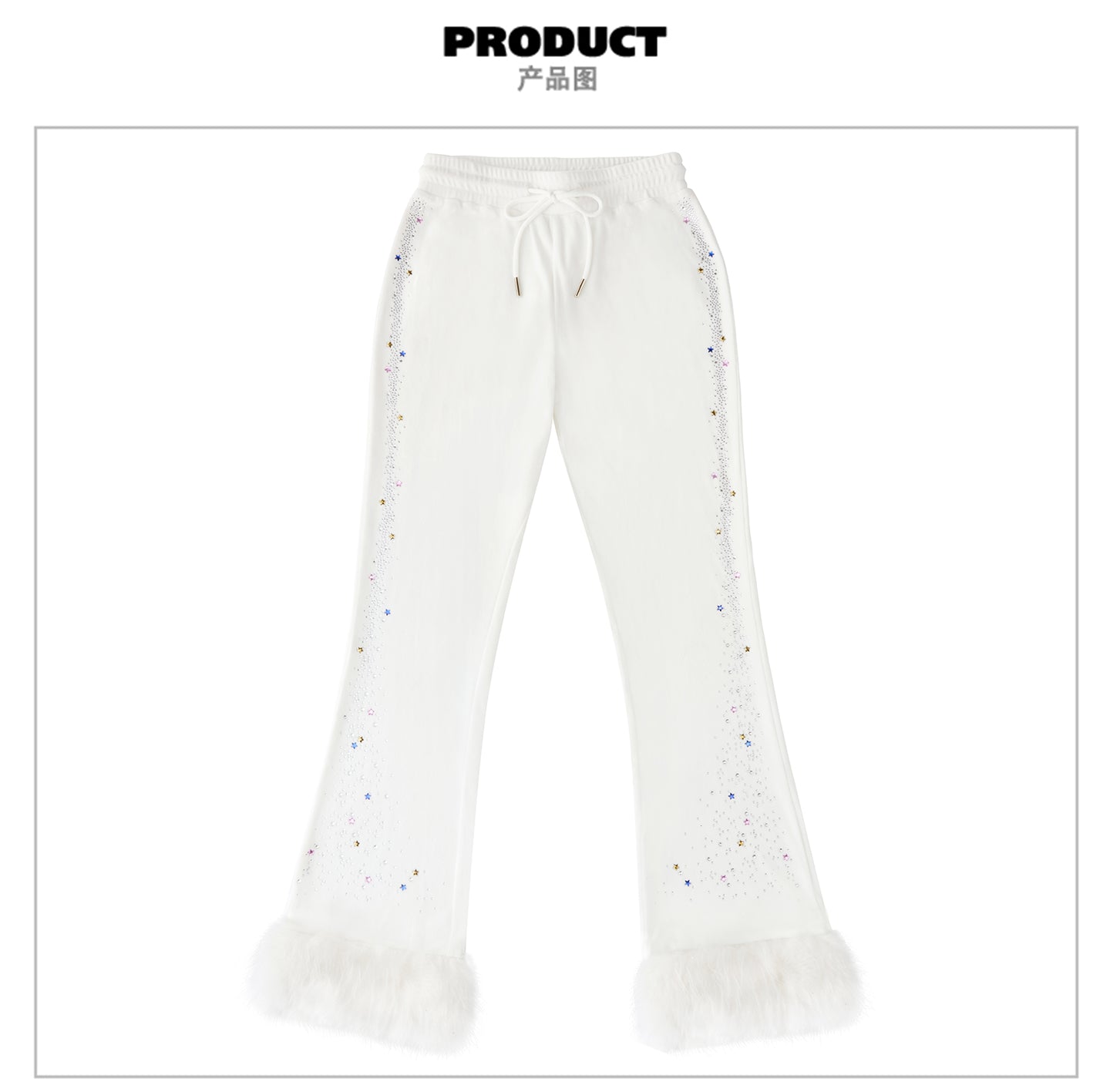 UNICOIN VELVET FLARED PANTS