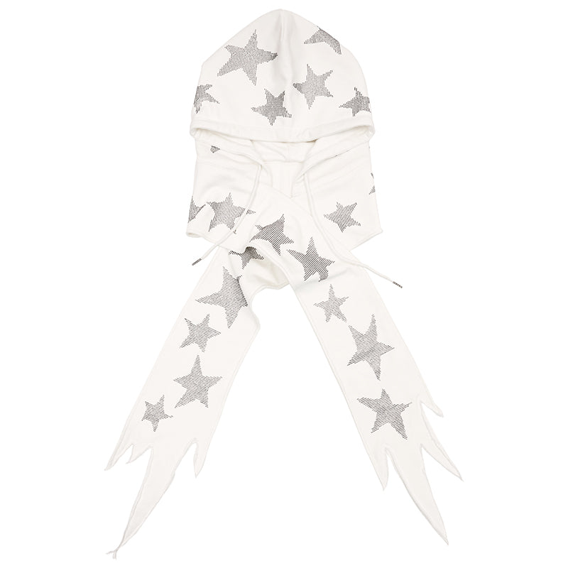 STAR HOODED SCARF