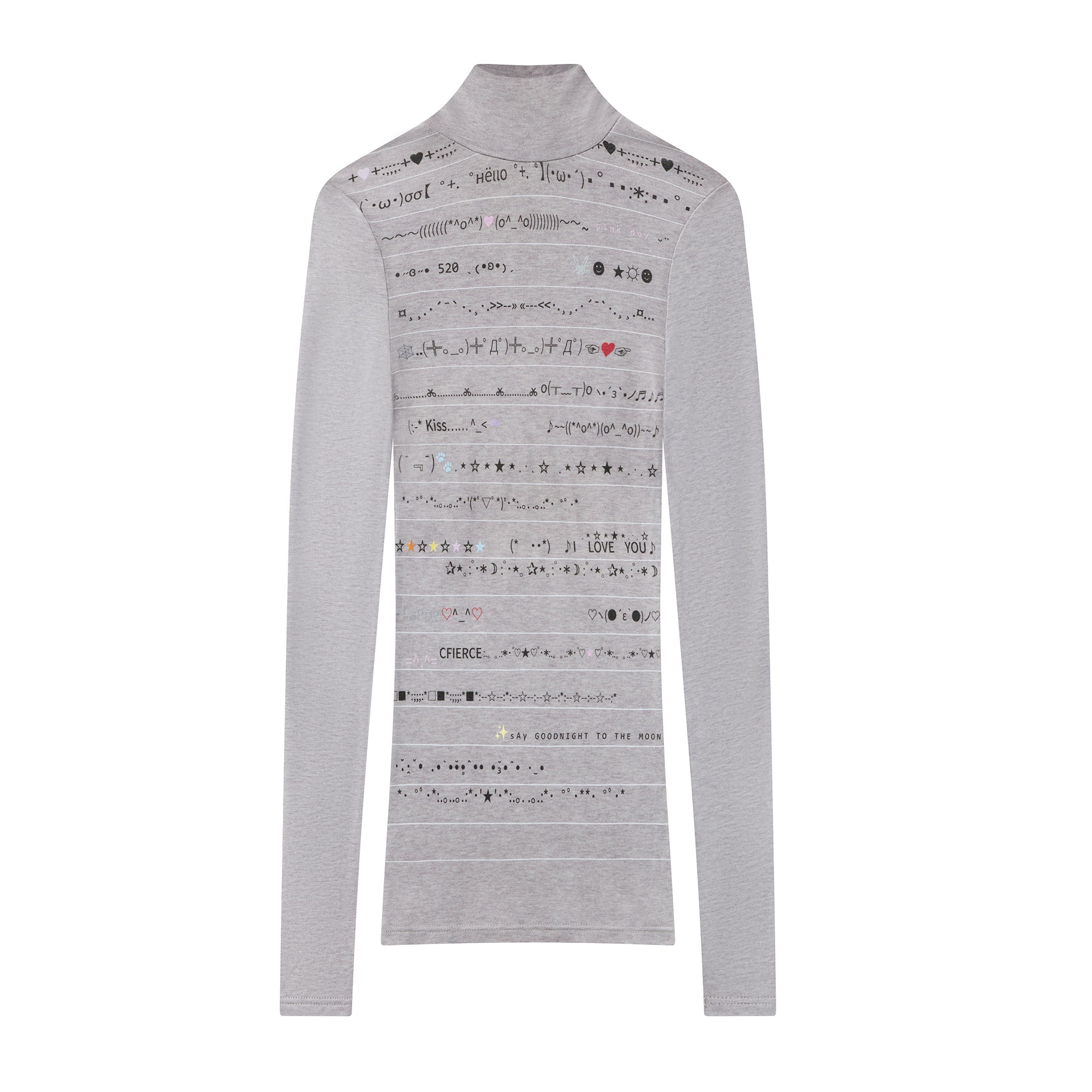 KAOMOJI TURTLENECK TOP