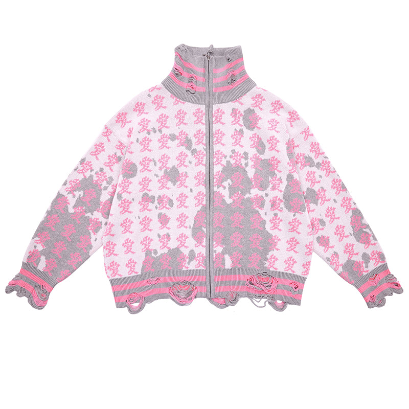 ‘LOVE‘ ZIP UP JUMPER