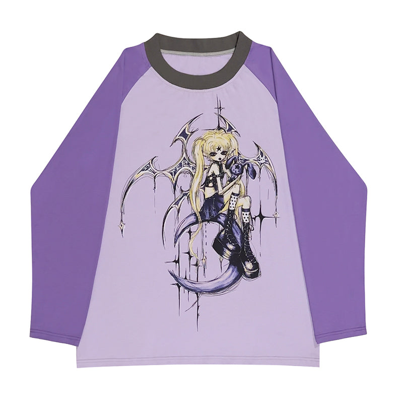 DARK ANGEL RAGLAN SLEEVE TOP