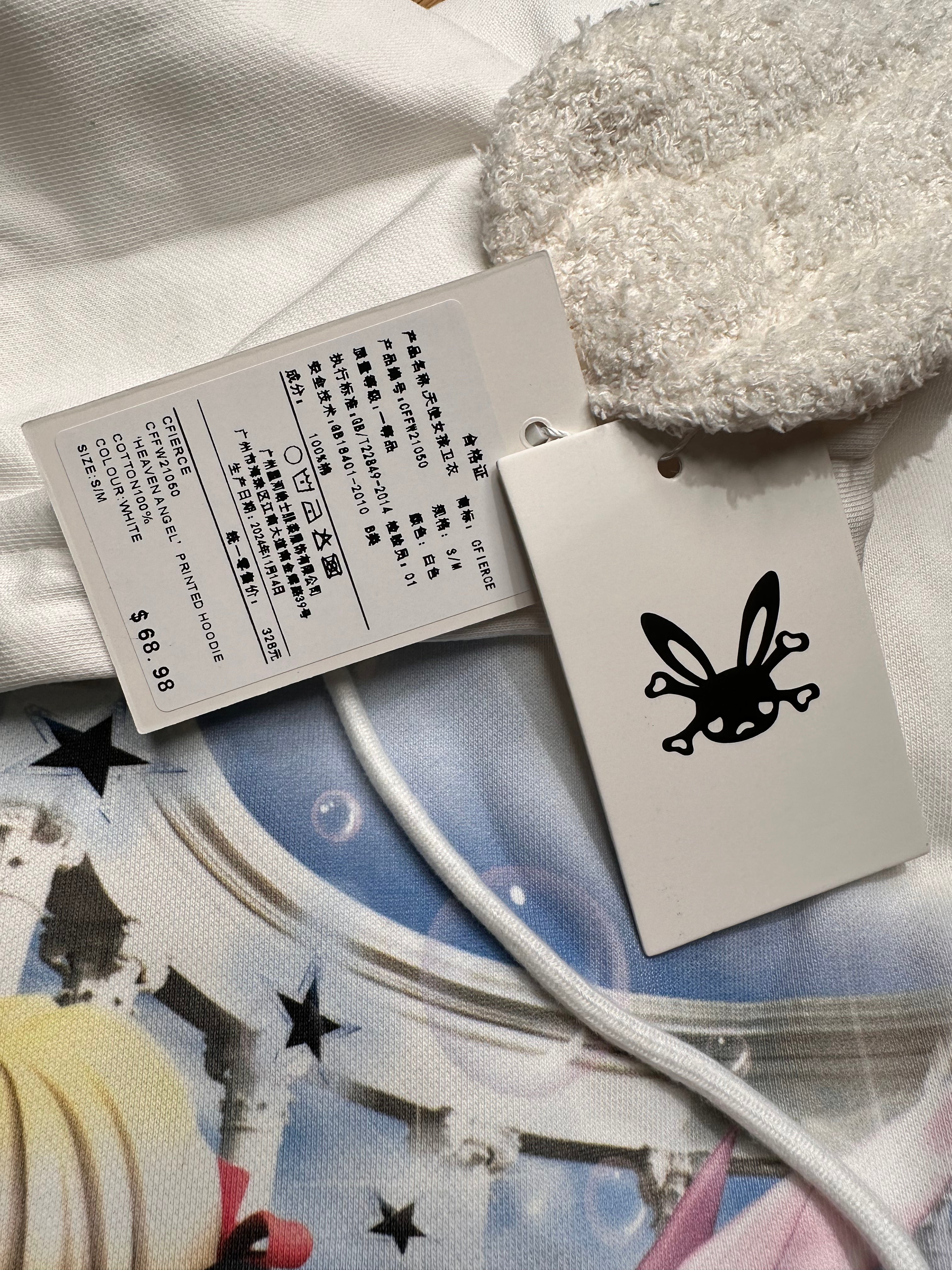'HEAVEN ANGEL' PRINTED HOODIE
