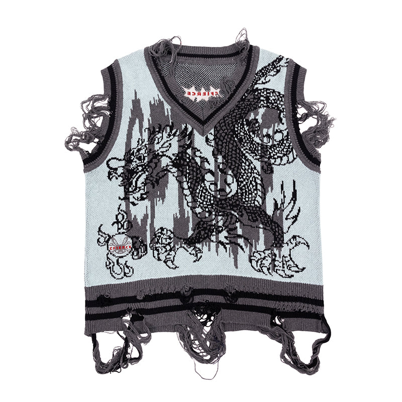 DRAGON KNITTED VEST