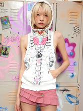 Load image into Gallery viewer, KAWAII SKELETON TANK TOP
