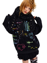 Load image into Gallery viewer, EMOTICON ZIP-UP HOODIE
