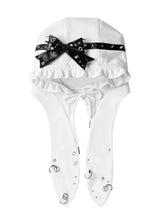 Load image into Gallery viewer, STUD BOW BUNNY HOOD HAT
