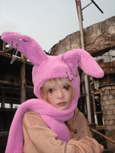 Load image into Gallery viewer, PUNK BUNNY HOODED SCARF
