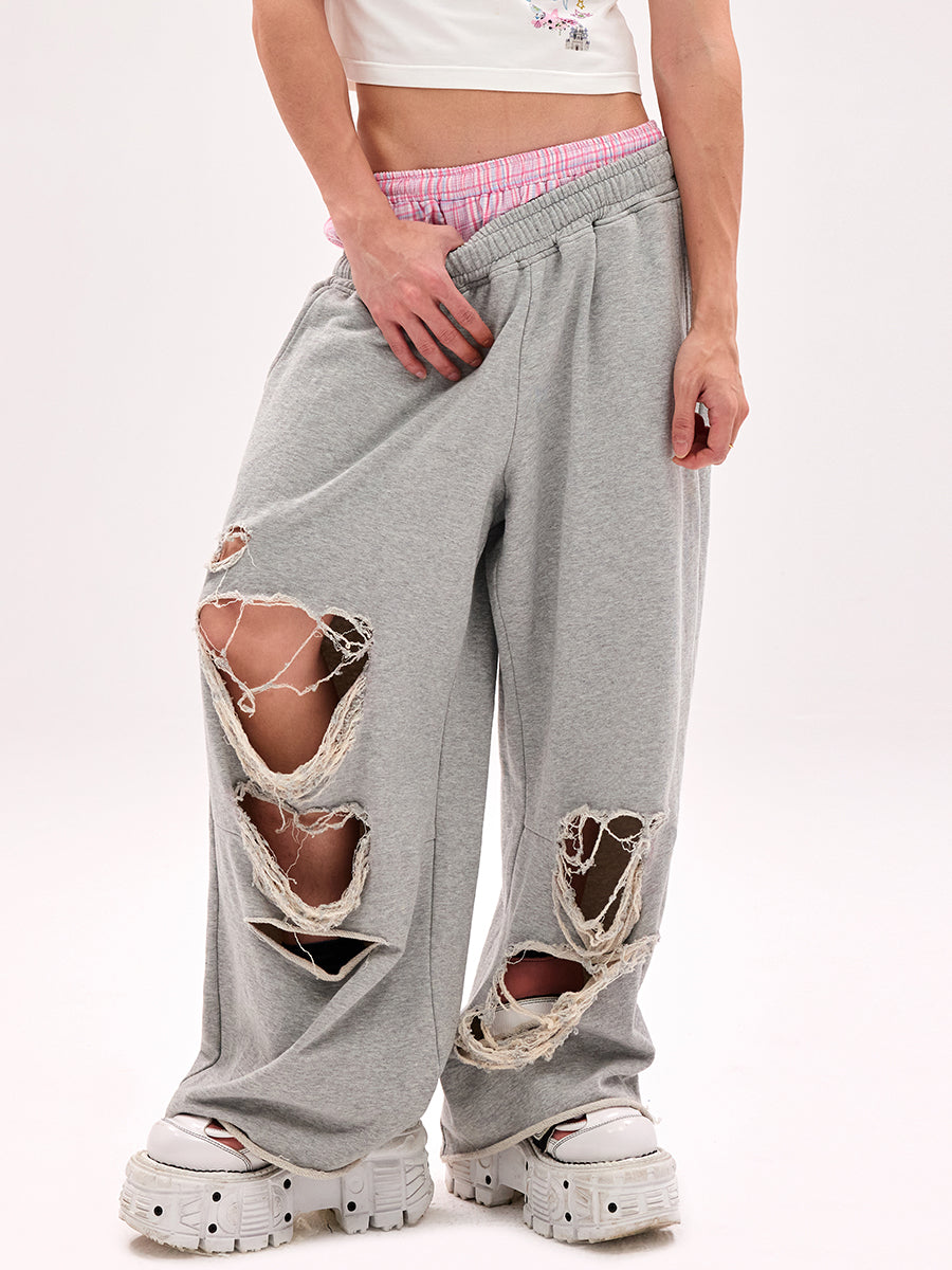 TATTERED SWEATPANTS