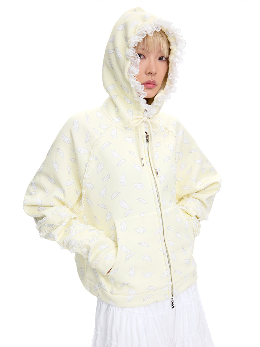 WINGS ZIPUP HOODIE