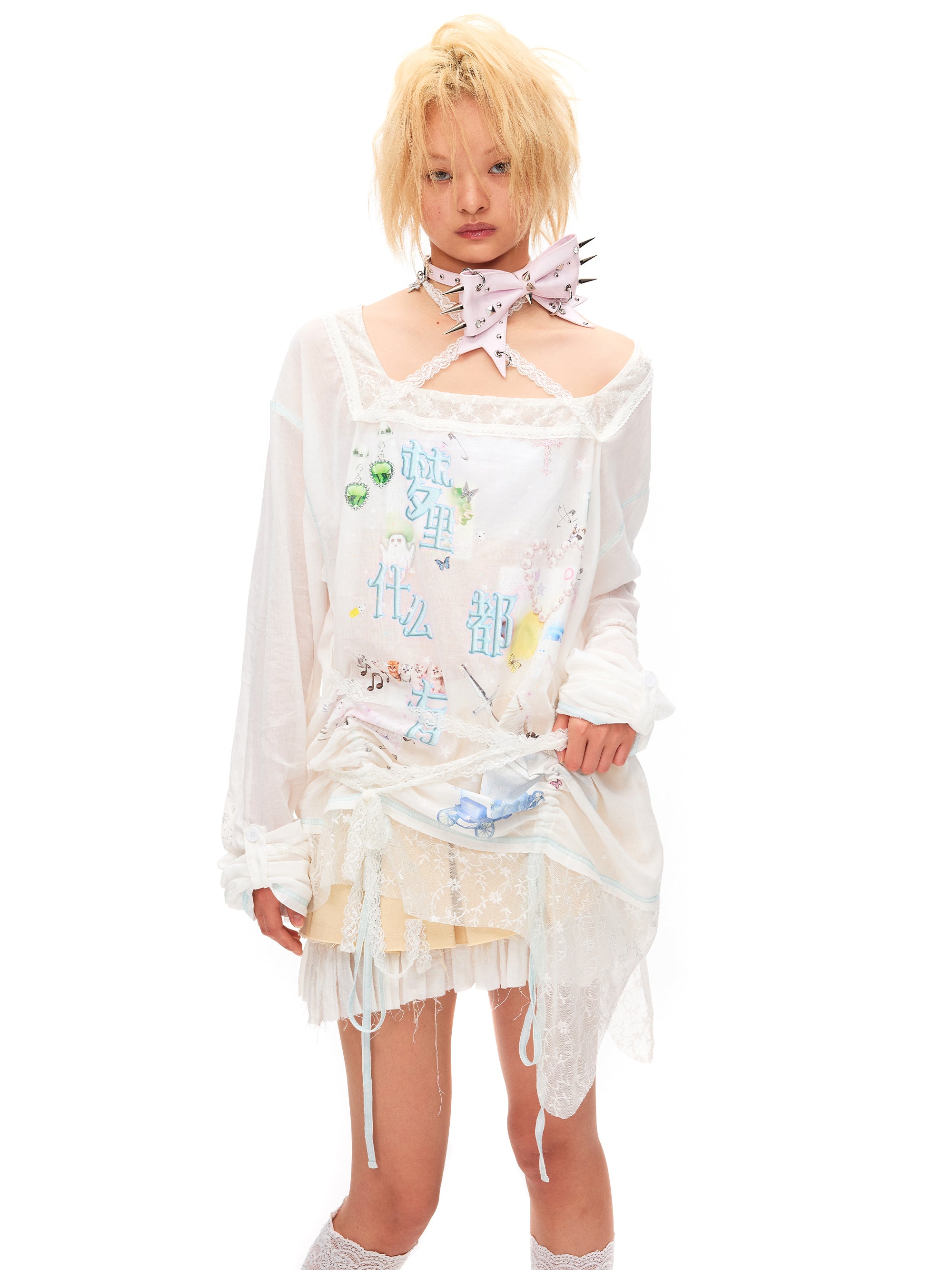DREAMING DRAWSTRING LOOSE TOP