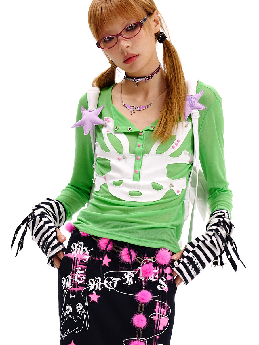CF BUNNY LONGSLEEVES TOP