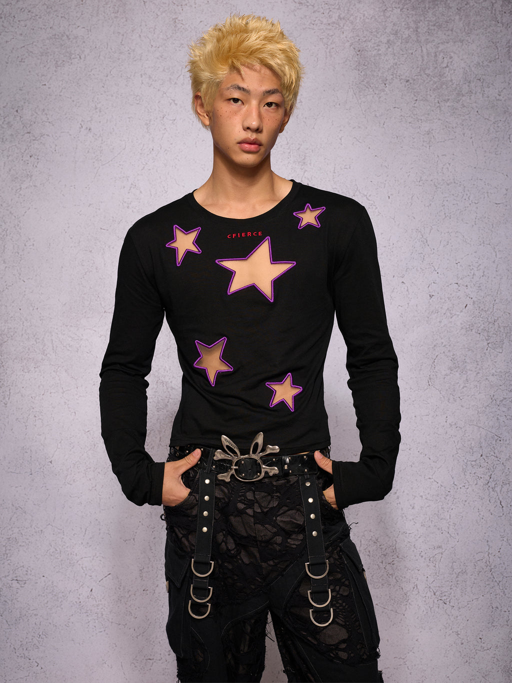 STAR MESH RELAXED TOP