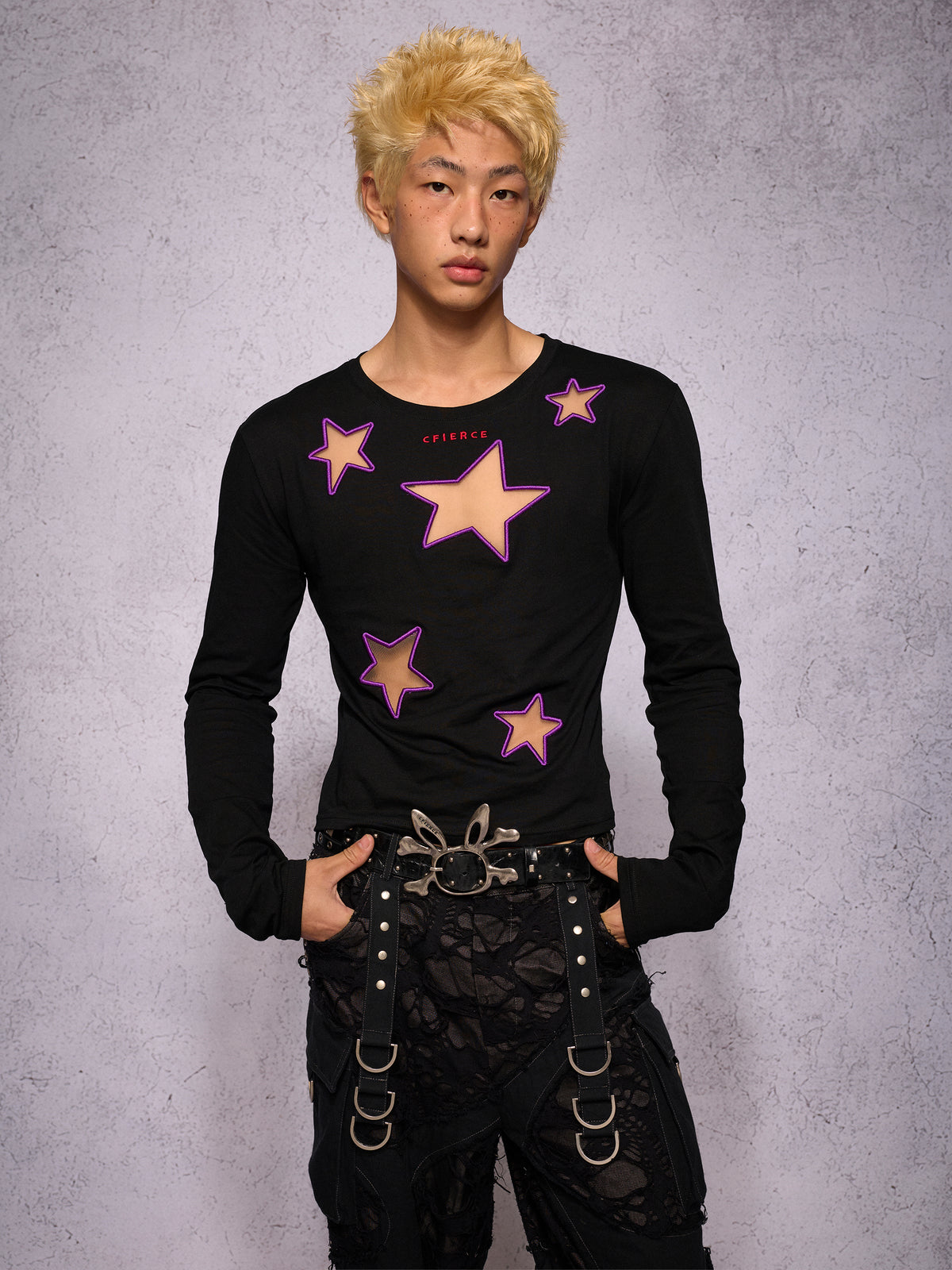 STAR MESH RELAXED TOP