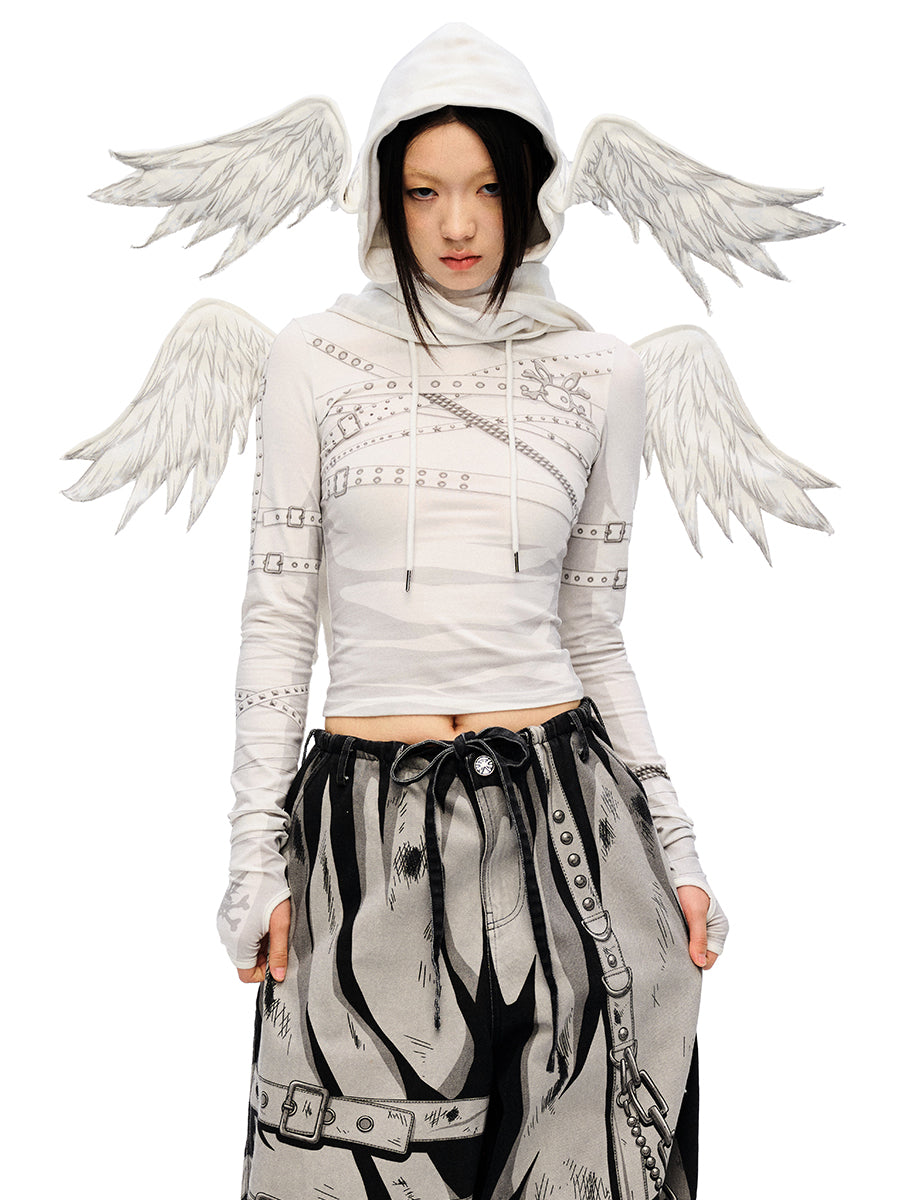 ANGEL HOODED SCARF