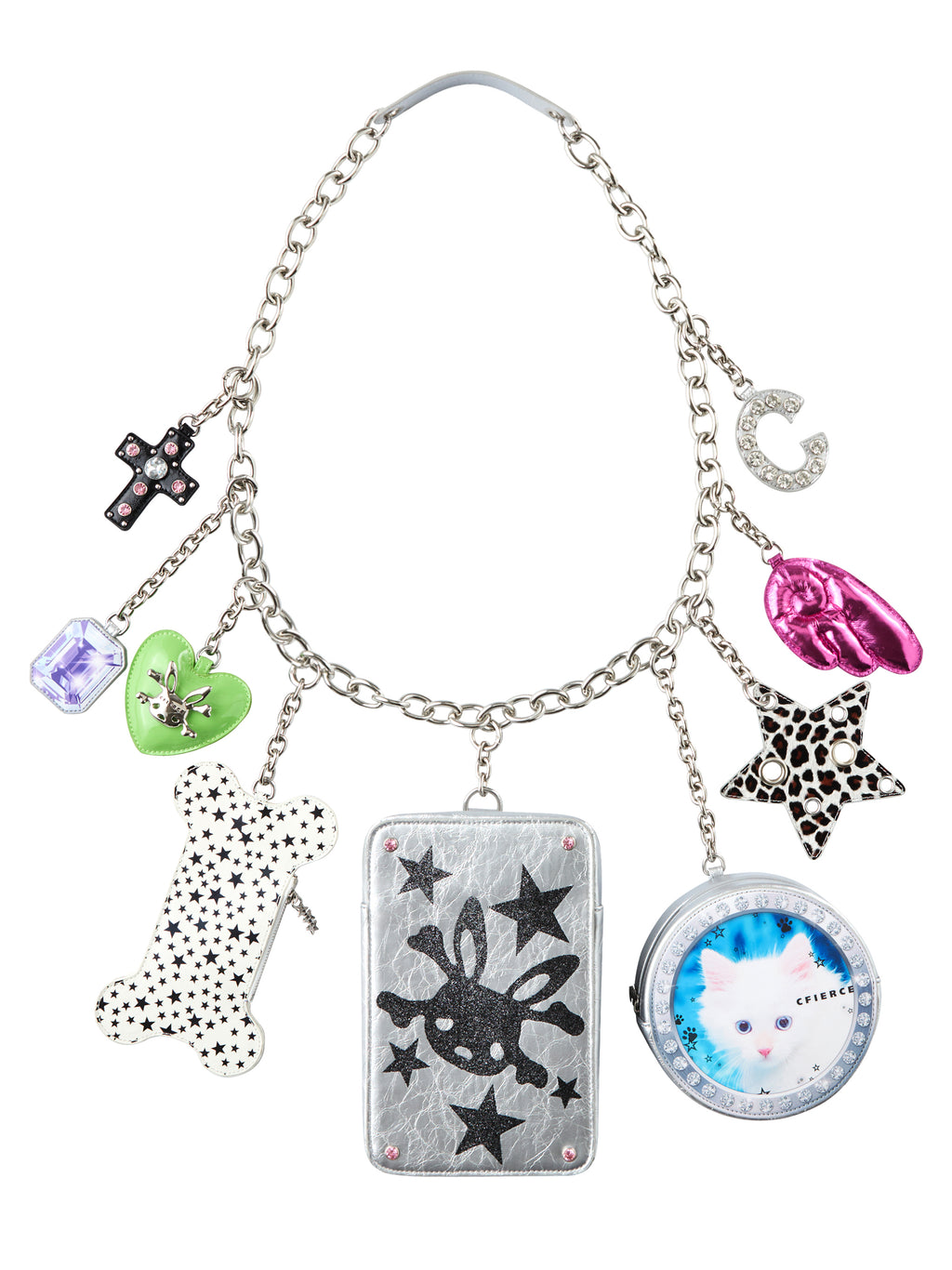 ‘MEGA NECKLACE’ CROSSBODY BAG