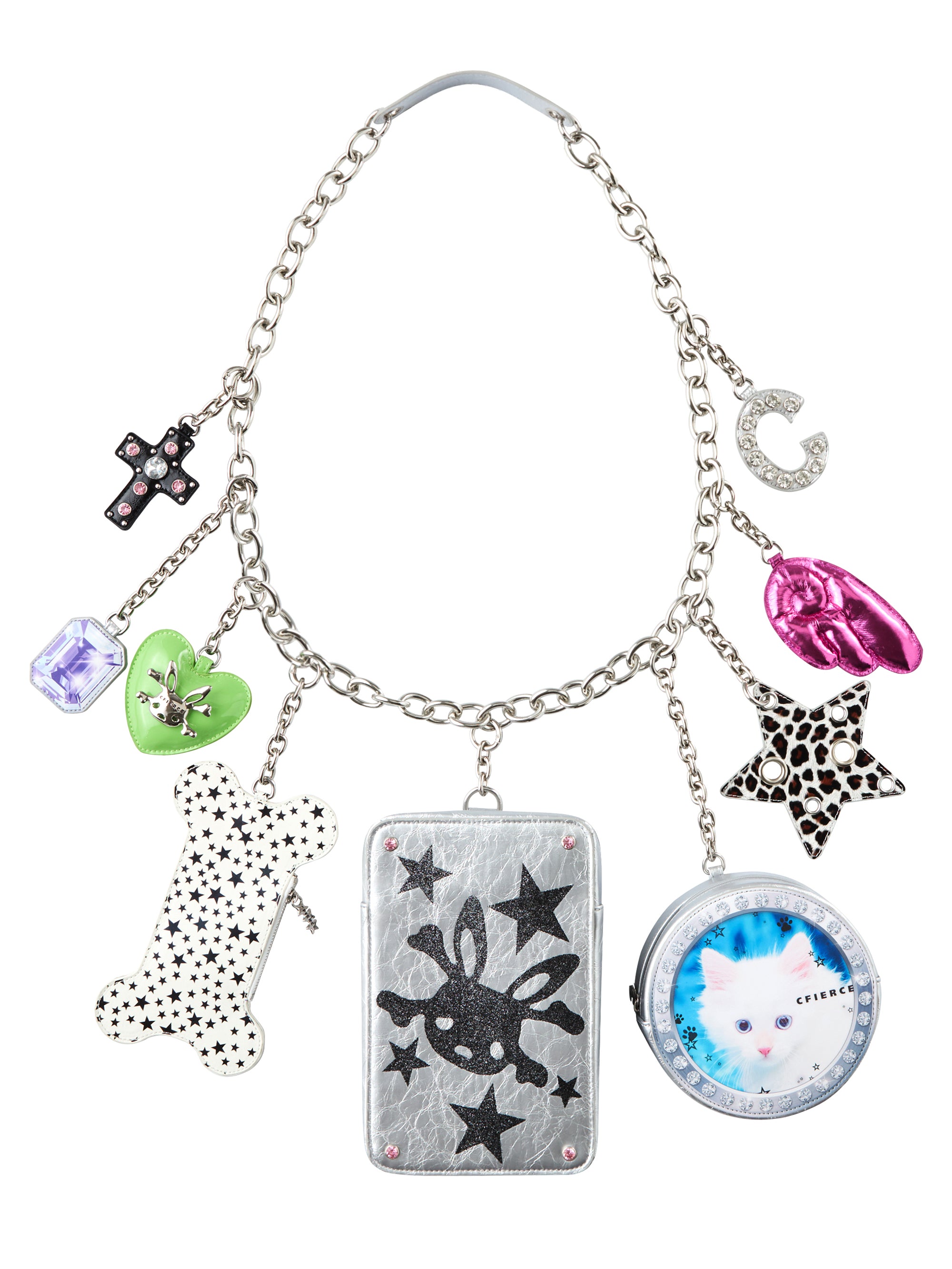 ‘MEGA NECKLACE’ CROSSBODY BAG