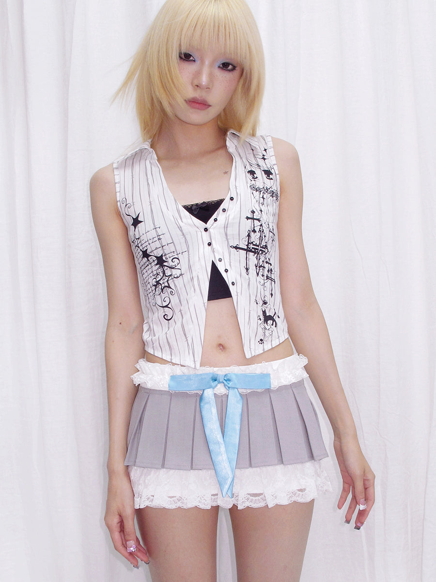 GRAFFITI SLEEVELESS SHIRT
