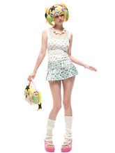 Load image into Gallery viewer, STICKER PLEATED SKIRT
