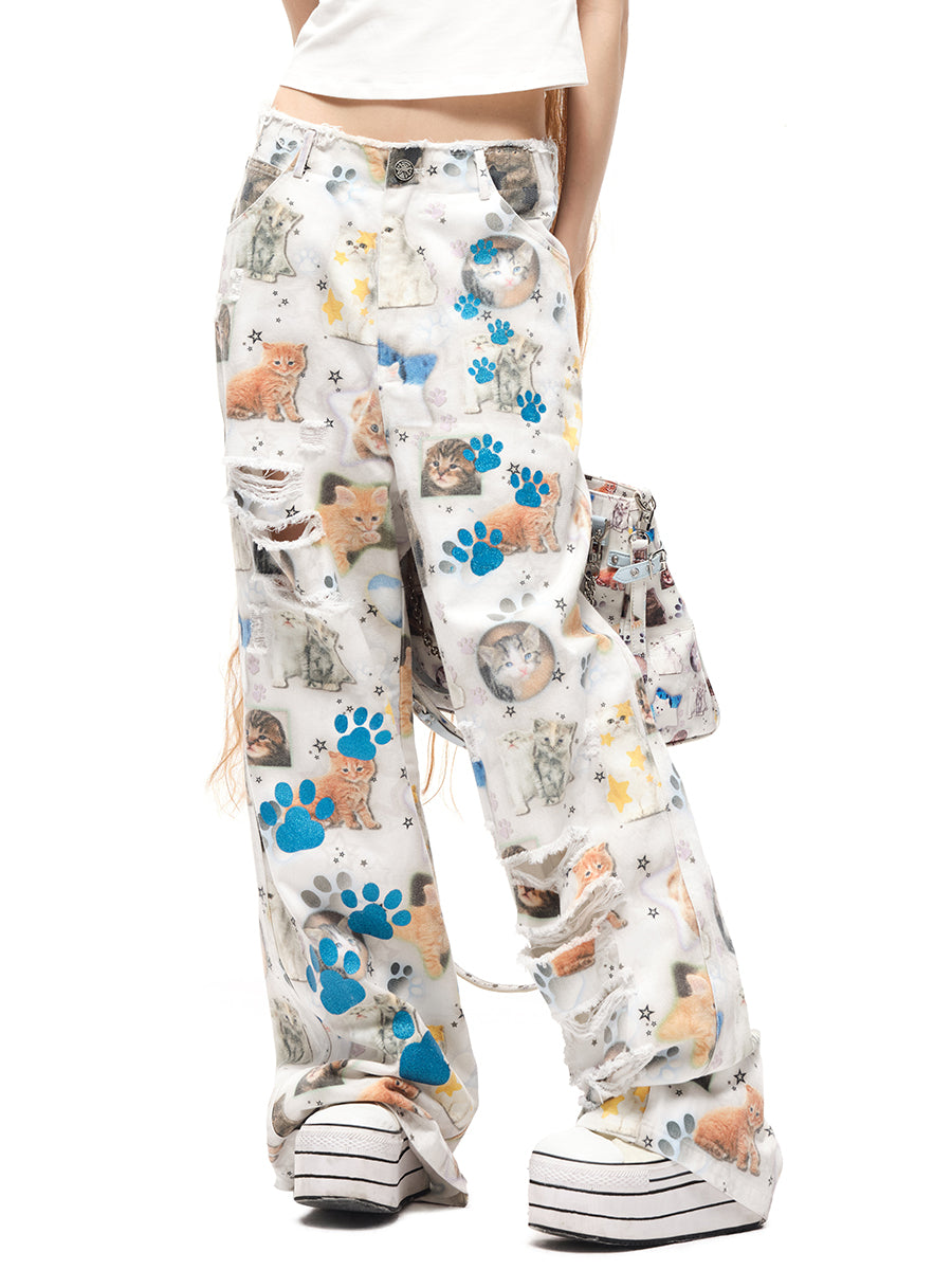 PAW LOOSE JEANS