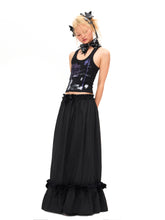 Load image into Gallery viewer, VELVET BOW MAXI SKIRT

