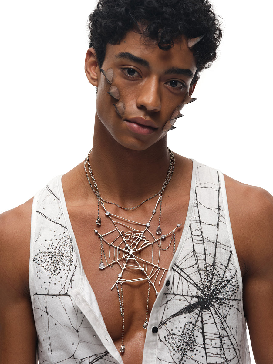 SPIDERWEBS NECKLACE