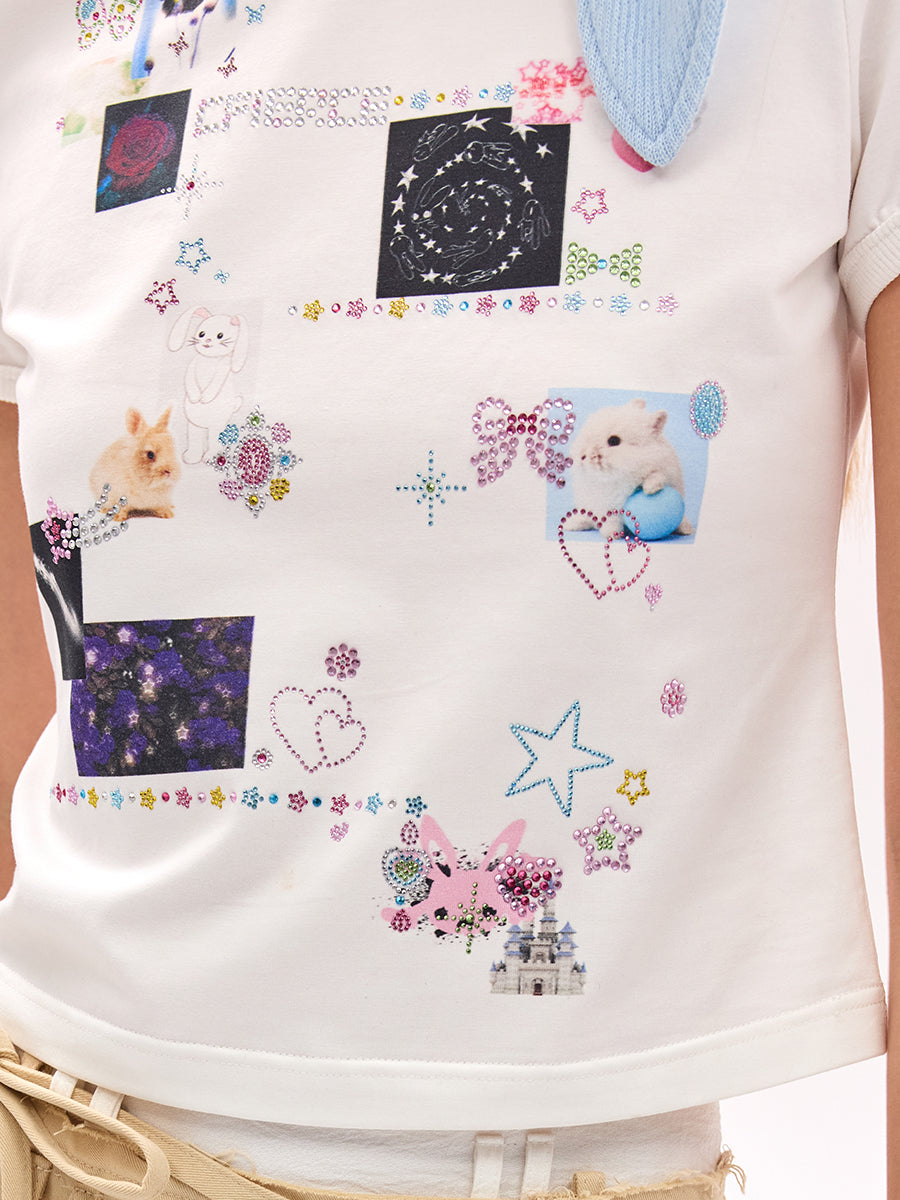 国内で当店のみ CFIERCE - STICKER T SHIRT STICKER T SHIRT – CFierce
