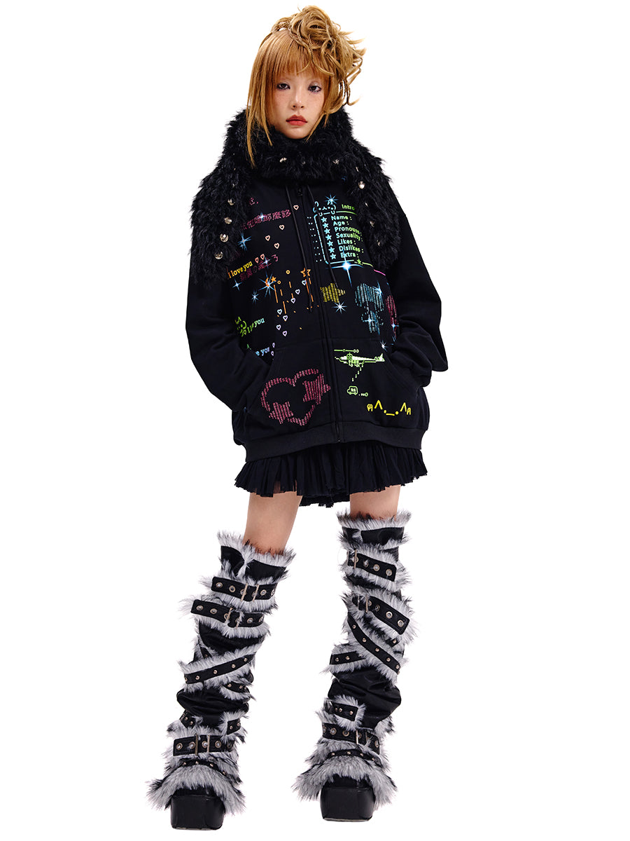レッグウェア CFIERCE Black leg warmer CFIERCE Black leg warmer