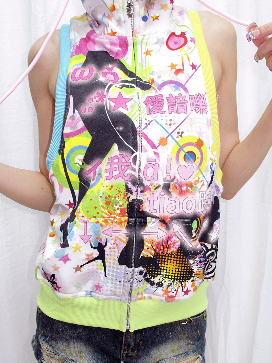 NOTE ZIP UP TOP