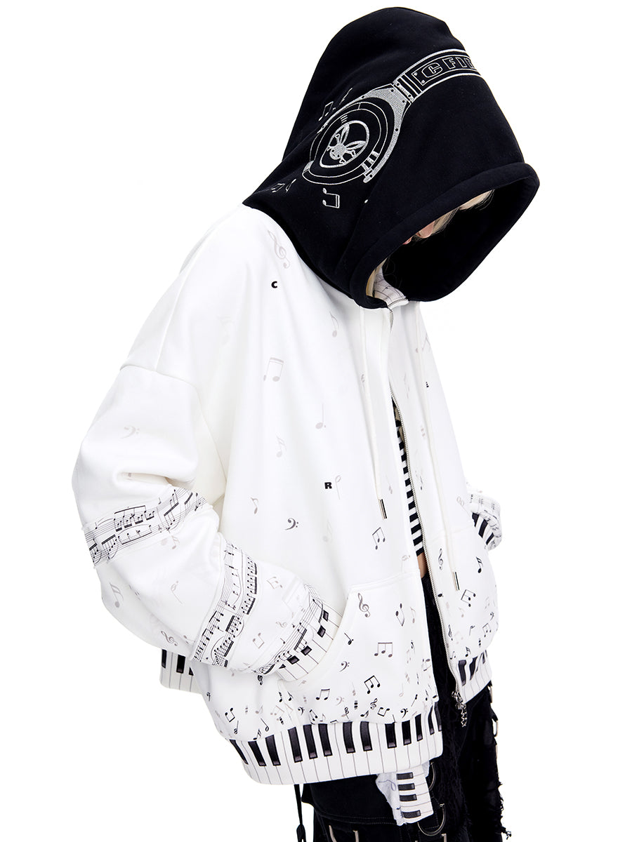 MUSIC LOVER ZIPUP HOODIE