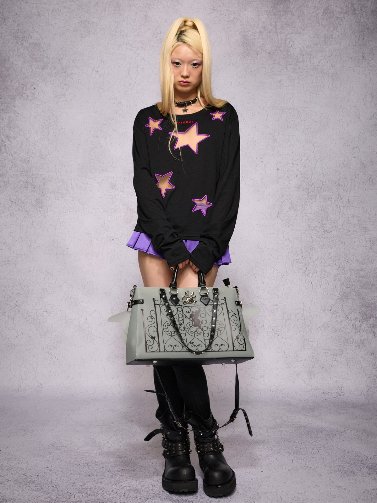 STAR MESH RELAXED TOP
