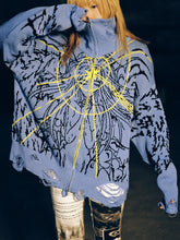 Load image into Gallery viewer, STARLIGHT ANGEL ZIPUP SWEATER
