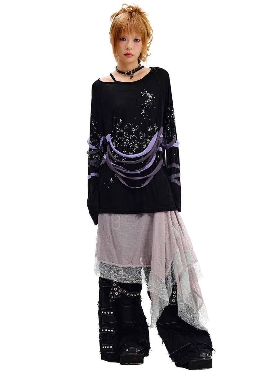 STARRY NIGHT LONGSLEEVES TOP