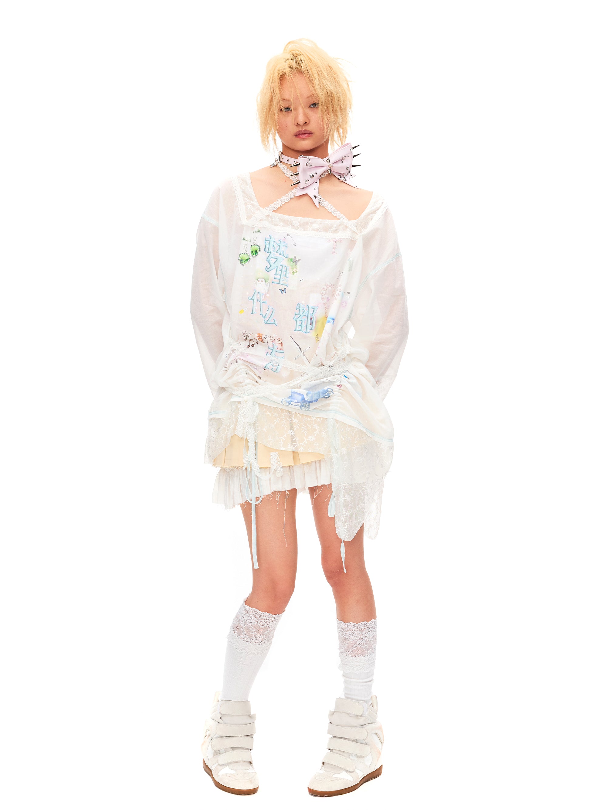 DREAMING DRAWSTRING LOOSE TOP