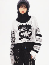 Load image into Gallery viewer, DRAGON ZIP UP SWEATER
