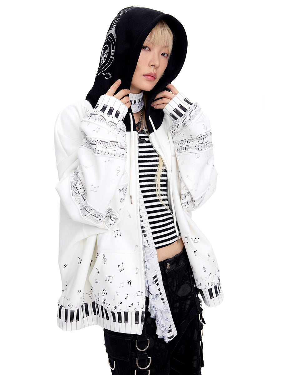 MUSIC LOVER ZIPUP HOODIE