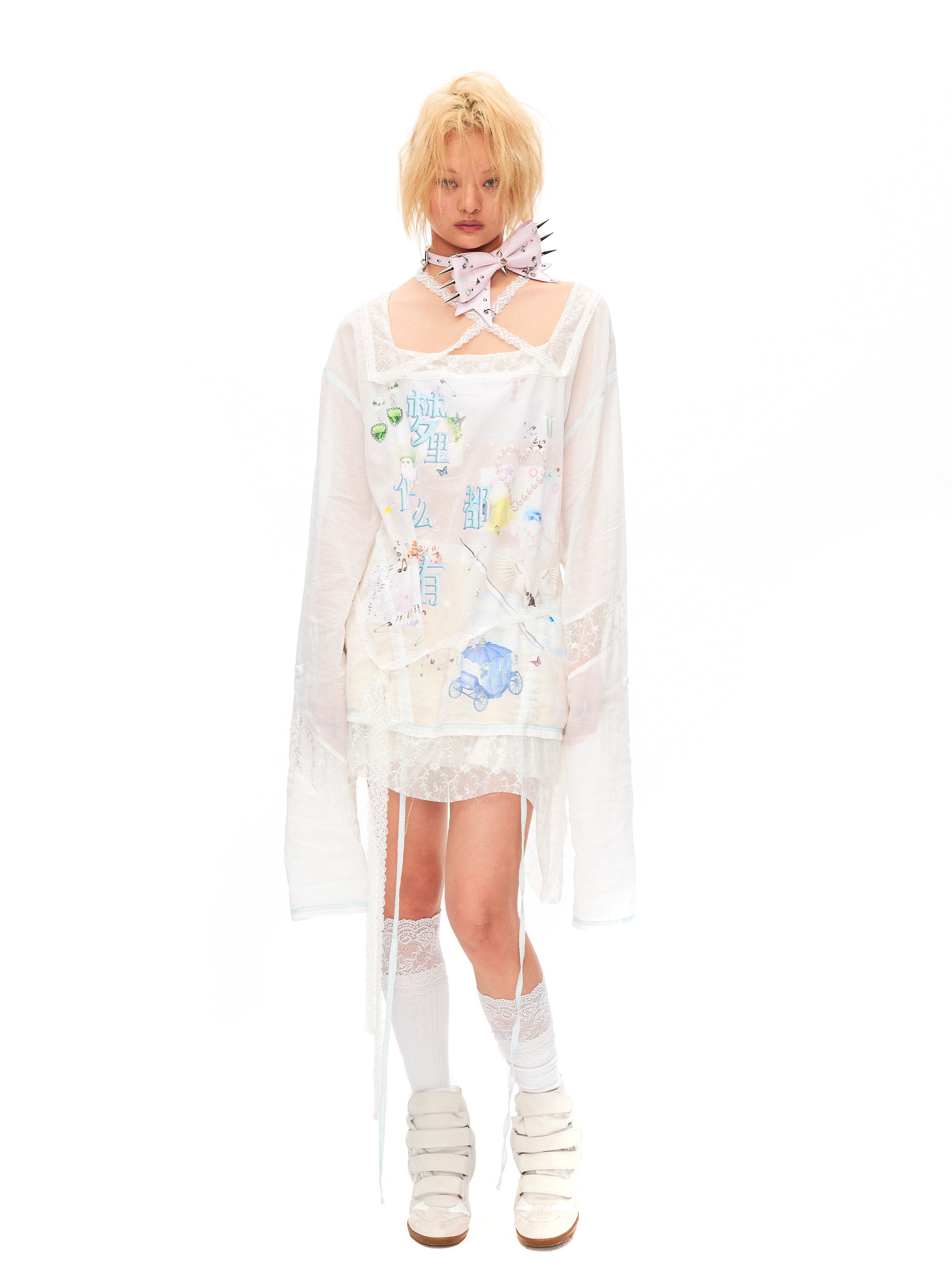 DREAMING DRAWSTRING LOOSE TOP