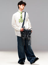 Load image into Gallery viewer, DENIM BUTTERFLY BACKPACK
