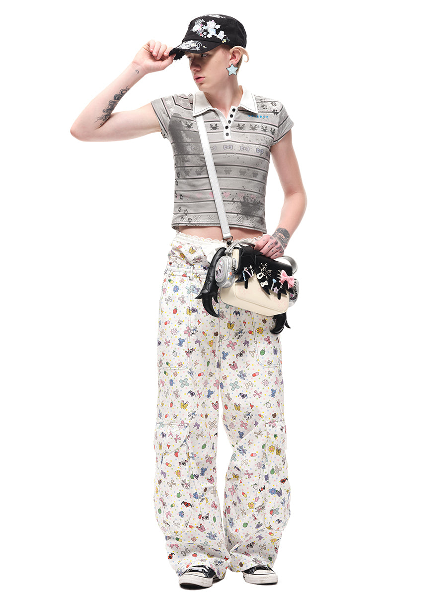 STICKER LOOSE TROUSERS