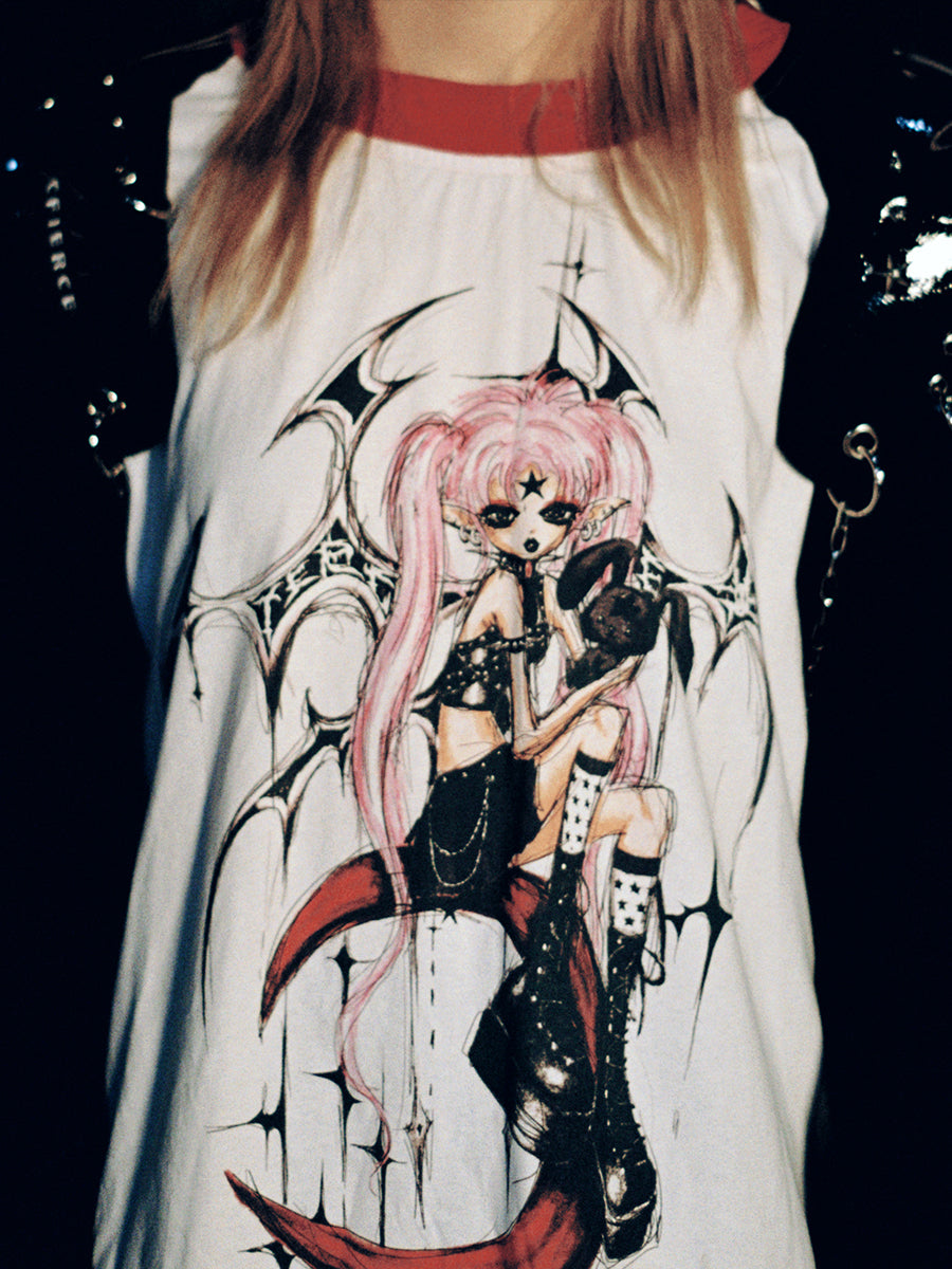 DARK ANGEL RAGLAN SLEEVE TOP