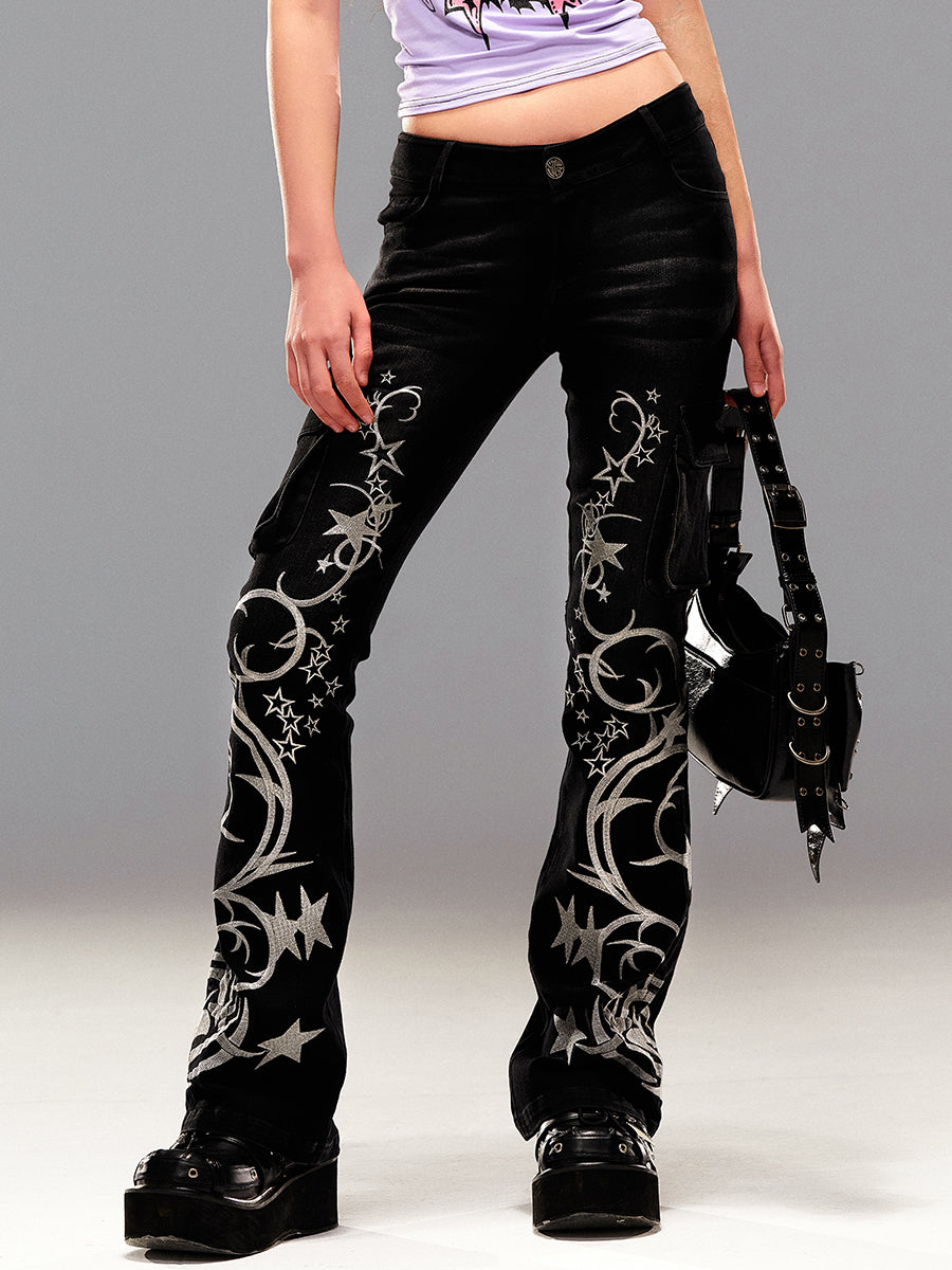 SLIVER STAR JEANS