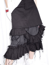 Load image into Gallery viewer, BLACK DENIM SKIRT
