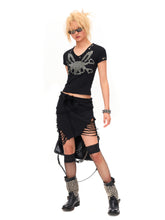 Load image into Gallery viewer, RIVETED CF BUNNY SKULL T-SHIRT
