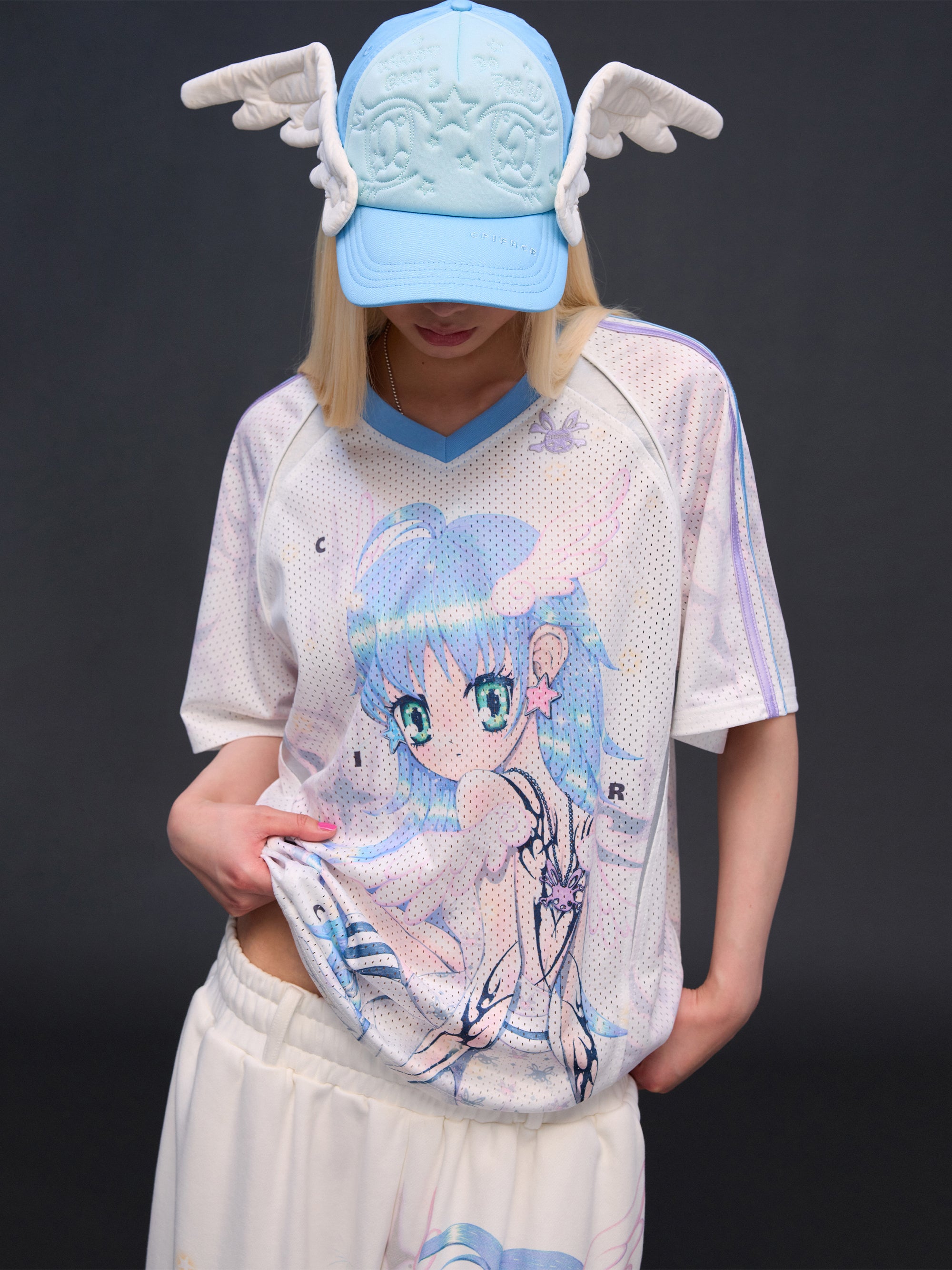 ANIME ANGEL EMBROIDERED CAP