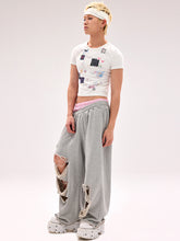 Load image into Gallery viewer, TATTERED SWEATPANTS
