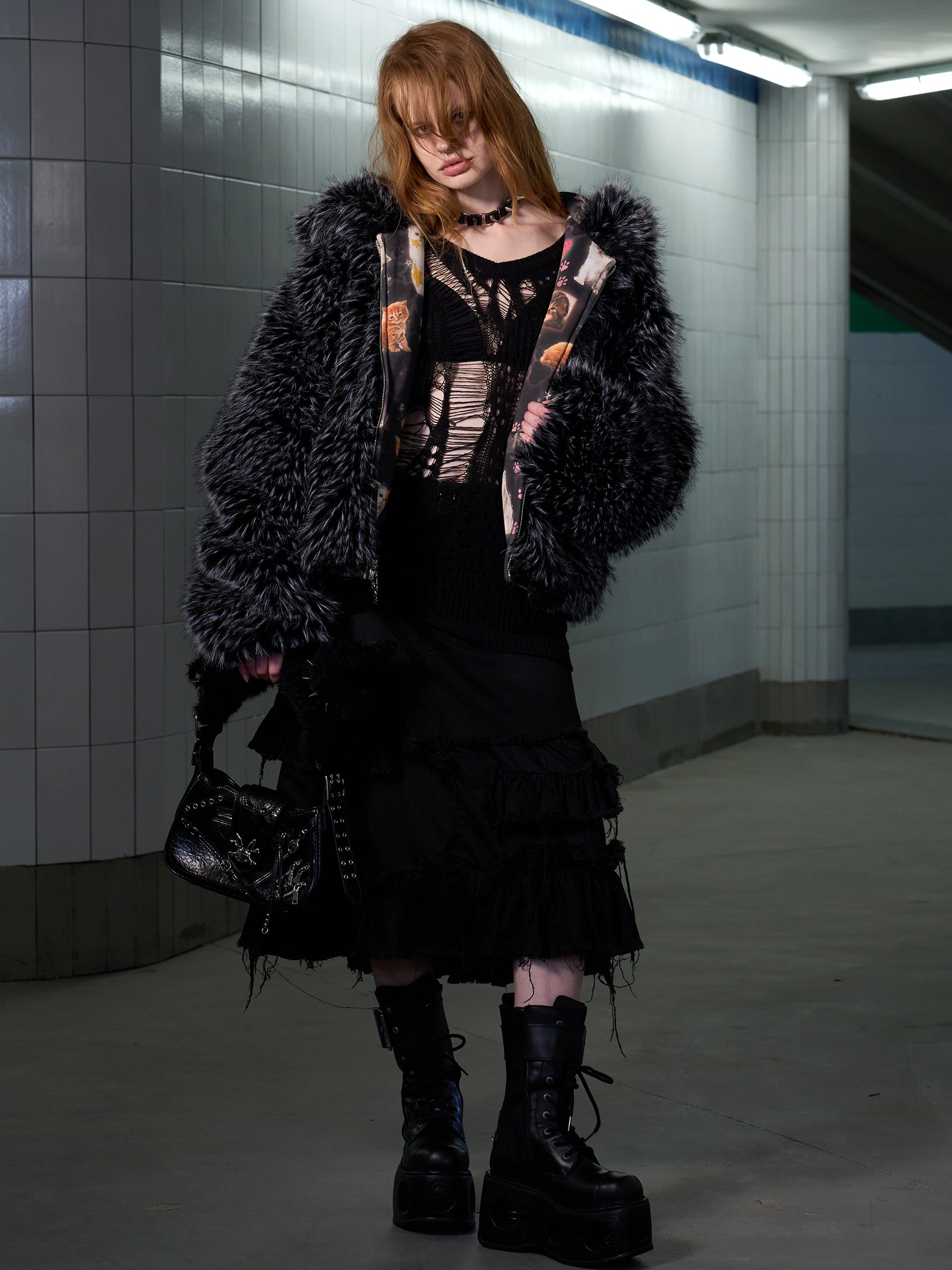 DOUBLE SIDED KITTY JACKET