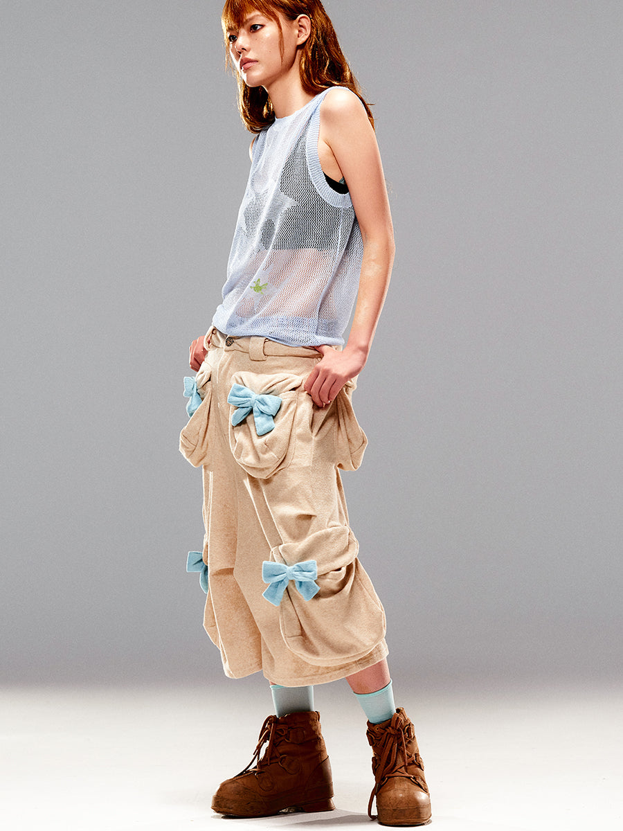 パンツ CFIERCE Towel Ribbon Short Pan ts TOWEL SHORTS – CFierce