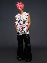 Load image into Gallery viewer, DALMATIAN SLEEVELESS HOODIE
